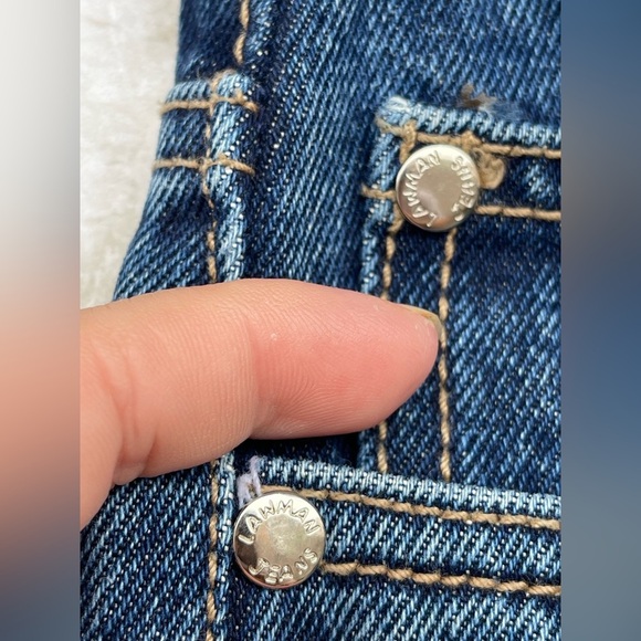 Lawmen Embroidered Bootcut Jeans Sz 7 Floral - Picture 14 of 16